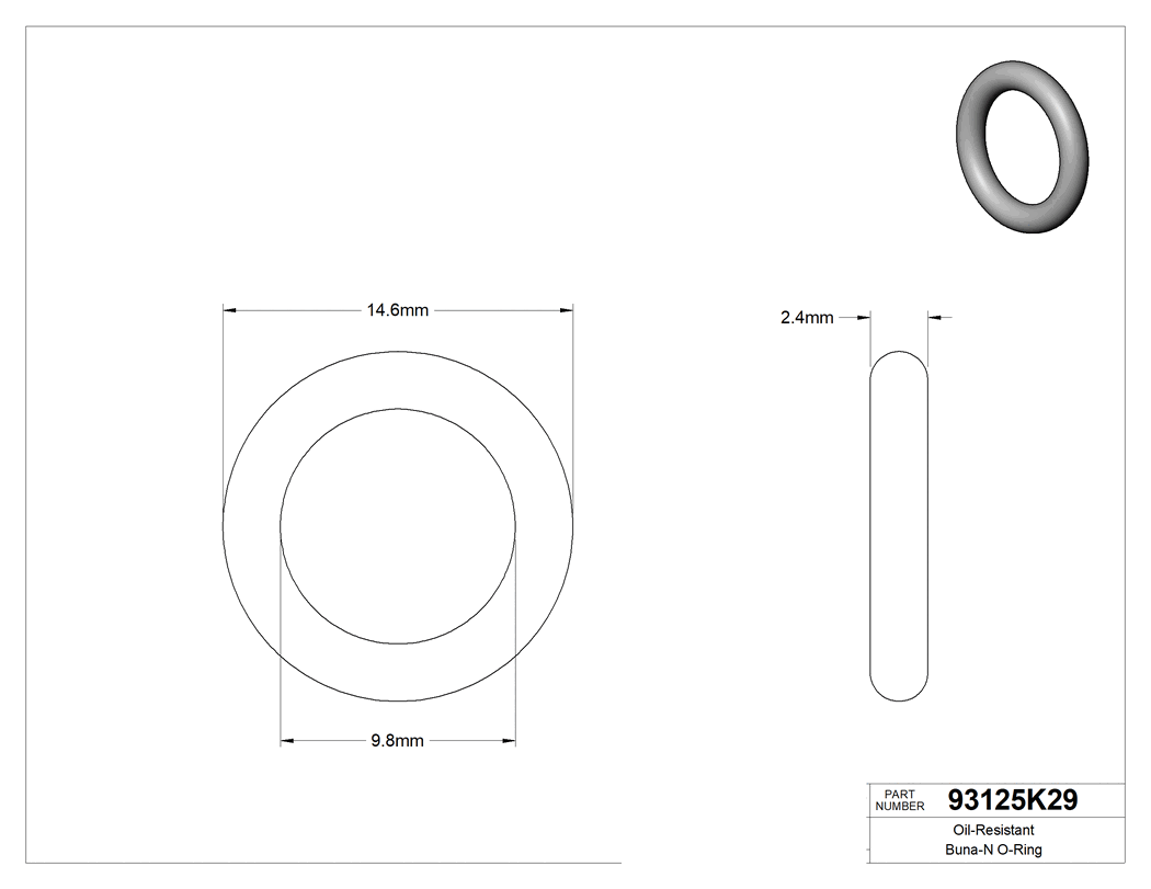 Technical drawing - 93125K29
